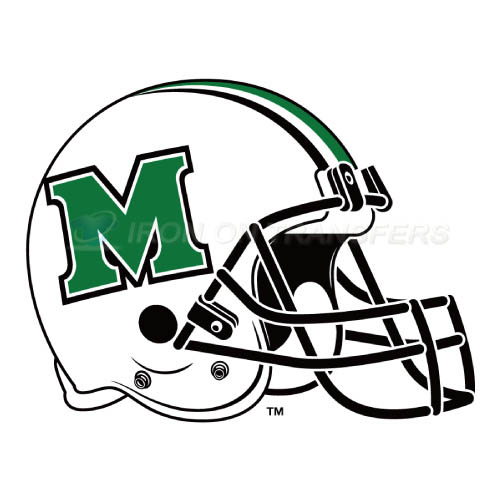 Marshall Thundering Herd Logo T-shirts Iron On Transfers N4982 - Click Image to Close